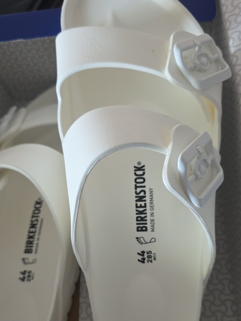 Birkenstock White Unisex Two-Strap EVA Sandals